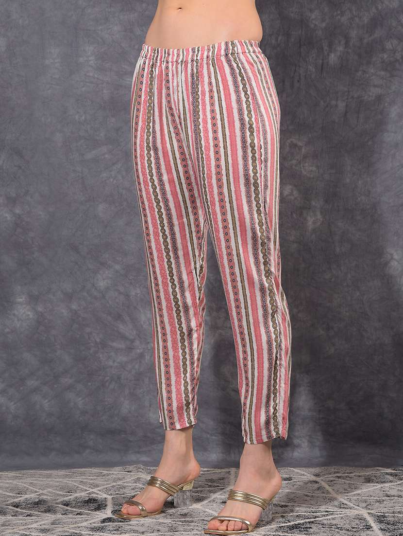 women floral printed three quarter sleeve kurta pant set - 21627237 -  Standard Image - 4