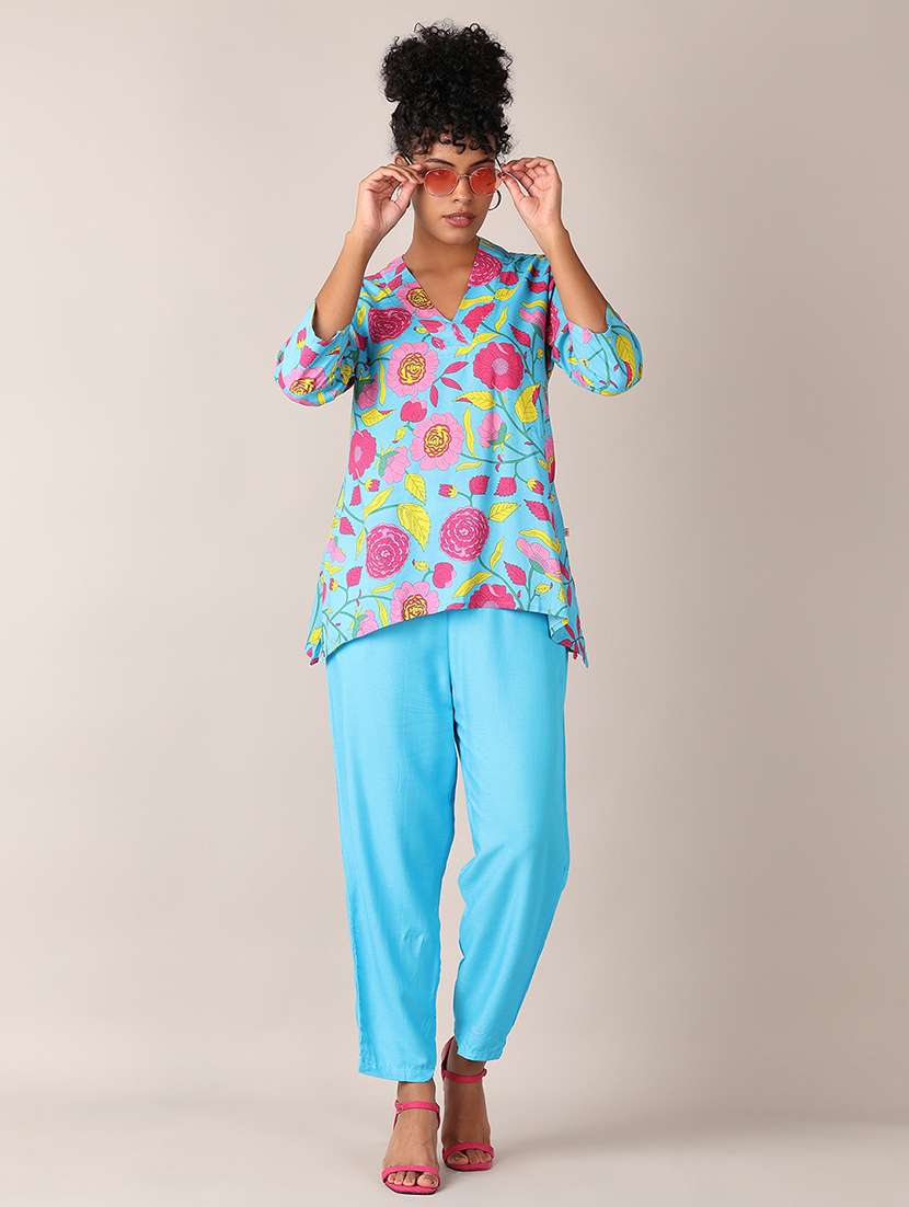 women floral printed co-ord sets - 21627454 -  Standard Image - 1