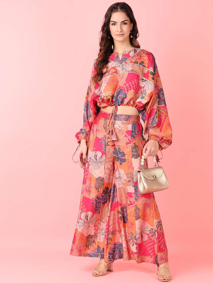 women multi color floral co-ord set - 21627459 - Standard Image - 1