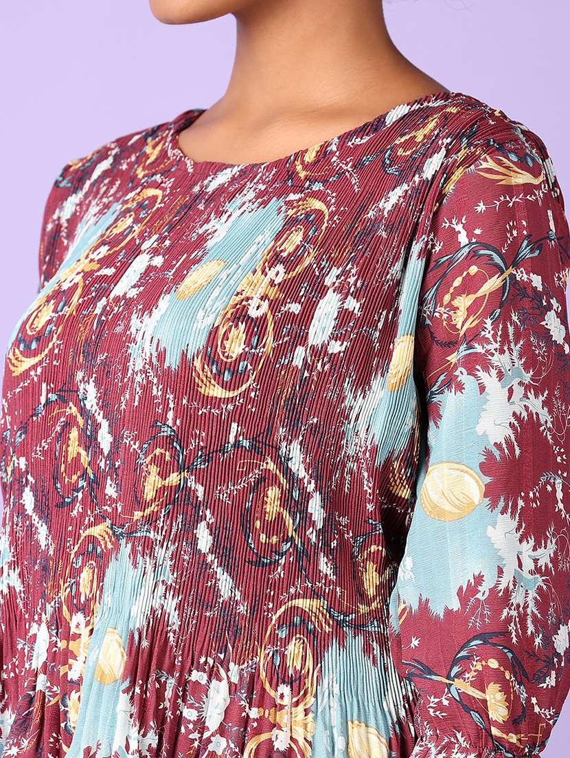 Women Maroon Top And Palazzo Co-ords Set - 21627500 -  Standard Image - 4