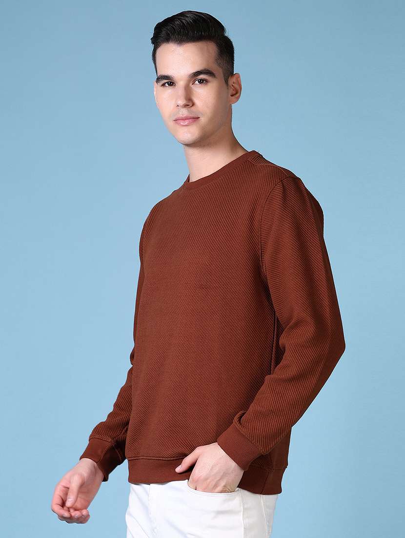 men solid long sleeve sweatshirt - 21627605 -  Standard Image - 1