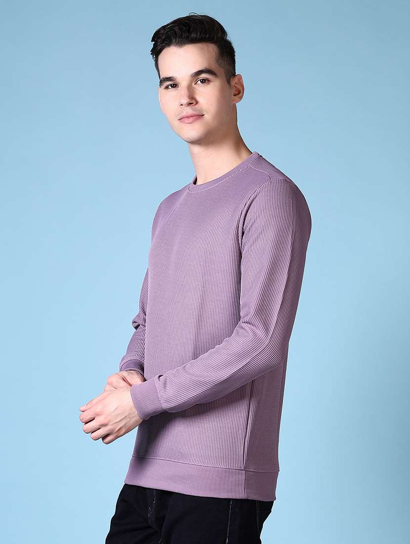 men solid long sleeve sweatshirt - 21627607 -  Standard Image - 1