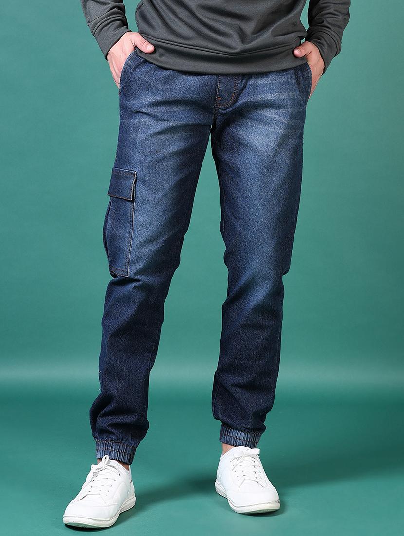 men mid rise solid jogger - 21627615 - Zoom Image - 0