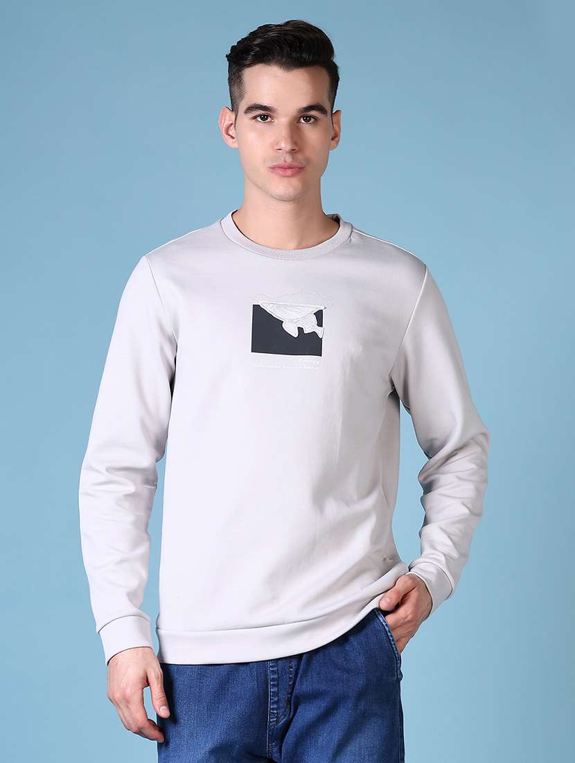 men long sleeve regular fit sweatshirt