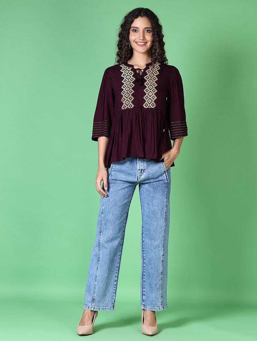 women solid mid rise straigh fit jean - 21627651 - Standard Image - 4