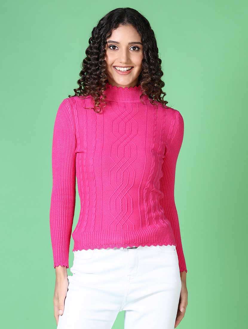 women self design long sleeve pullover