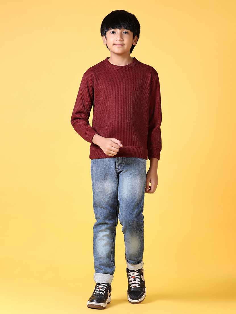 boys solid long sleeve sweatshirt - 21627714 -  Standard Image - 4