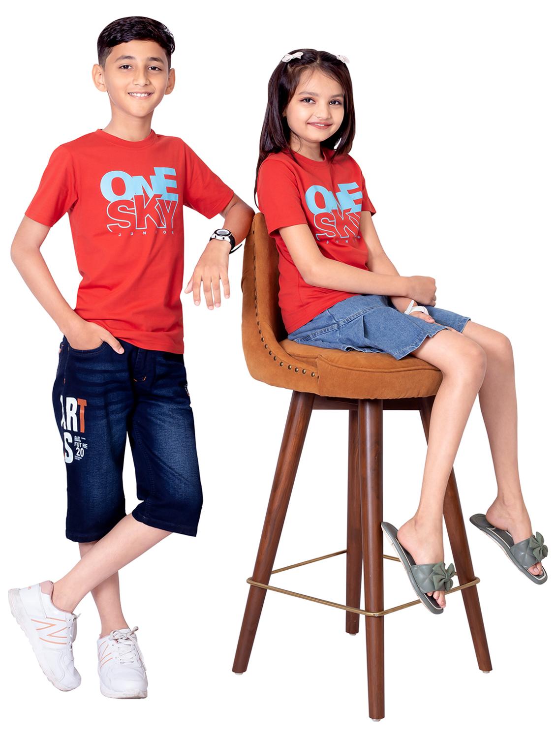 unisex front printed round neck t-shirt - 21627844 - Standard Image - 4