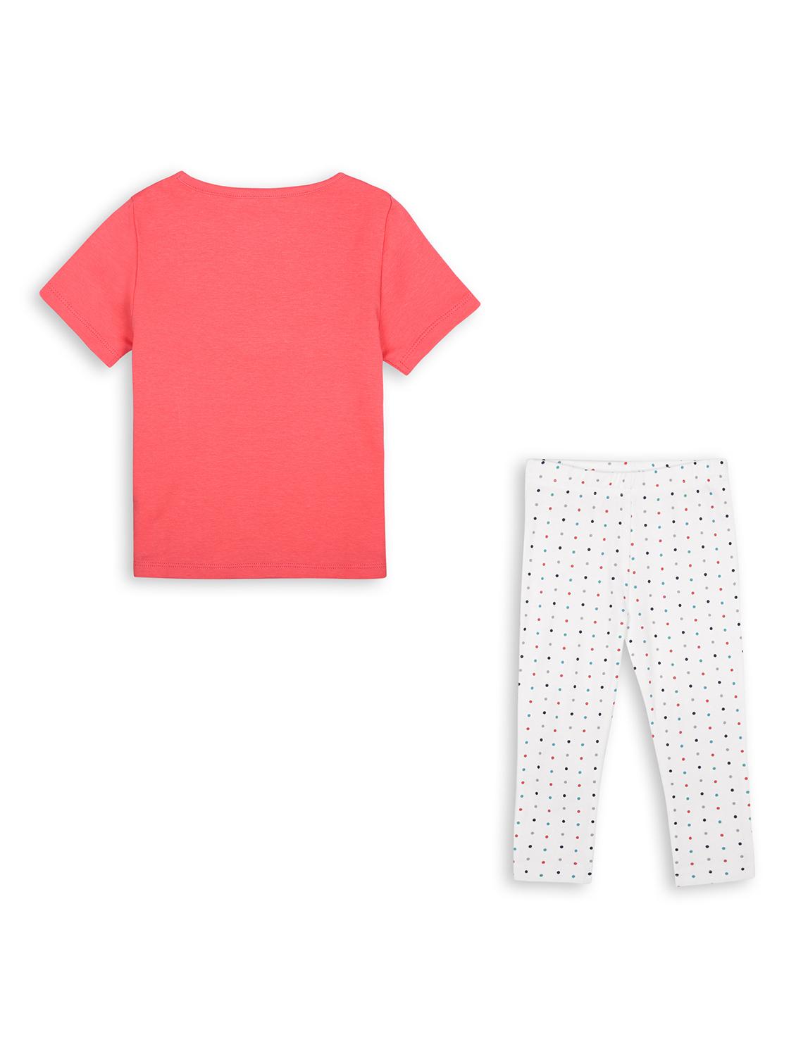 girls printed full length co-ord set - 21628305 - Standard Image - 1