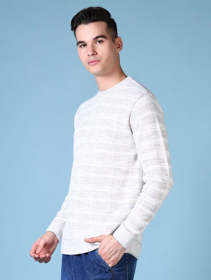 men self design long sleeve pullover - 21628482 -  Standard Image - 1