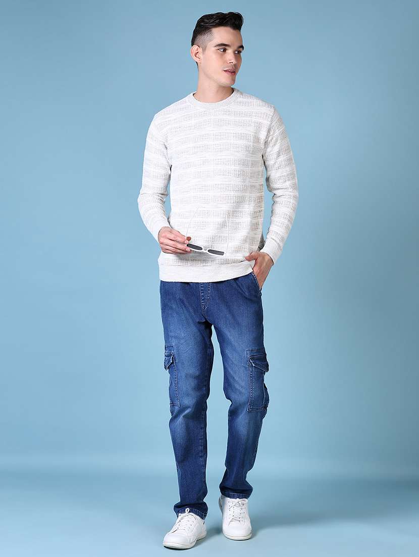 men self design long sleeve pullover - 21628482 -  Standard Image - 4