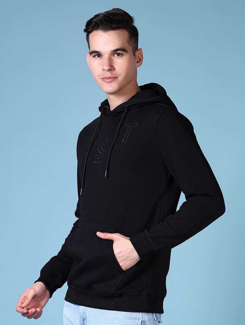 men long sleeve regular fit hooded sweatshirt - 21628485 -  Standard Image - 1