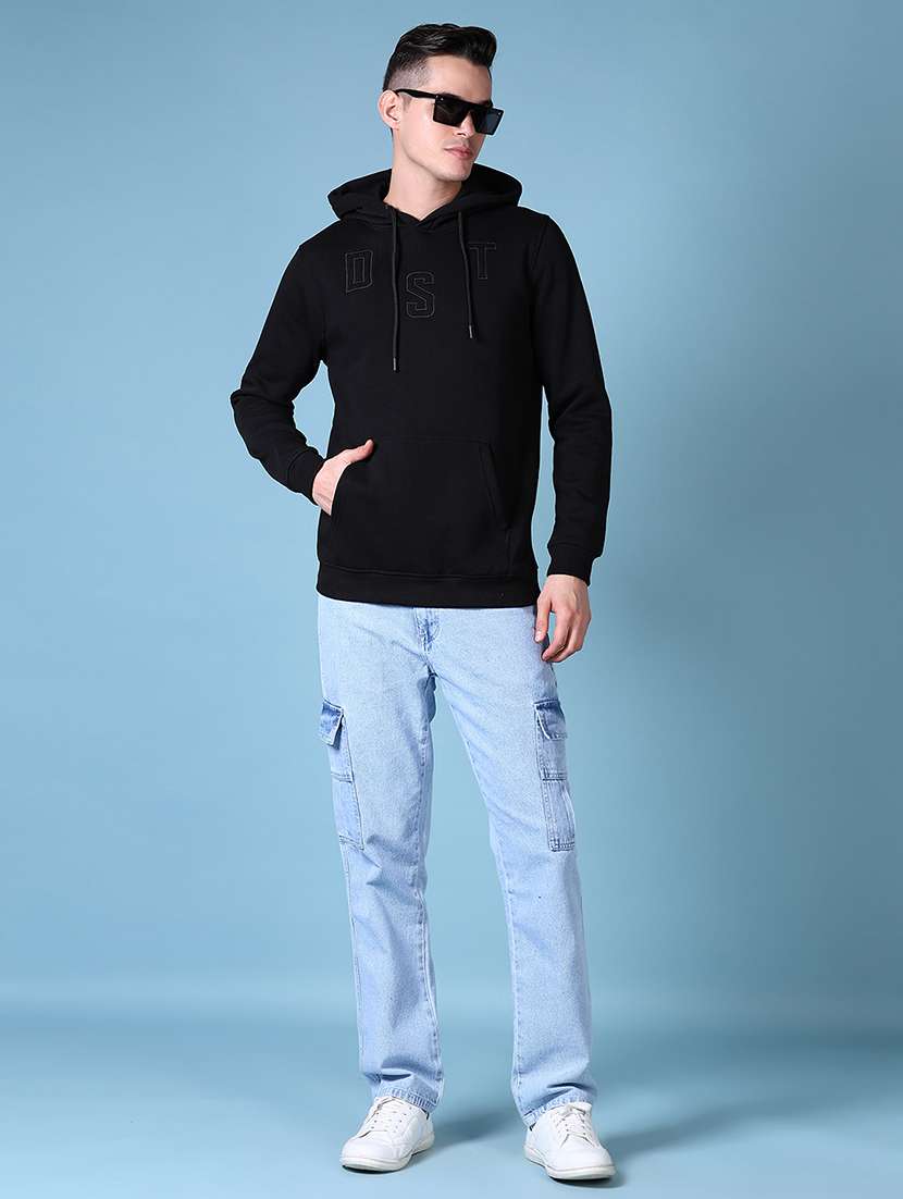 men long sleeve regular fit hooded sweatshirt - 21628485 -  Standard Image - 4