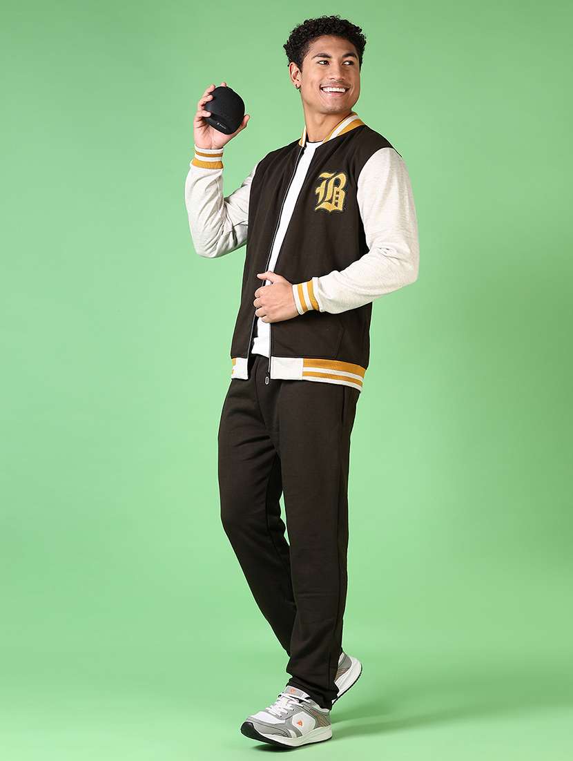 men color block full length track suit - 21628496 -  Standard Image - 1