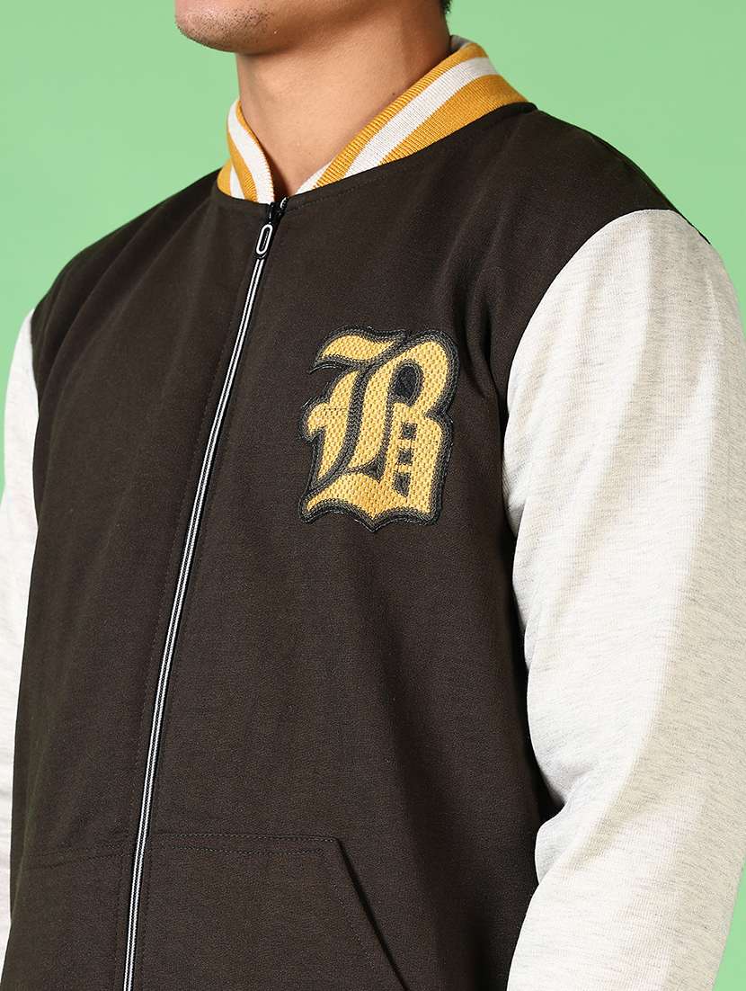 men color block full length track suit - 21628496 -  Standard Image - 4