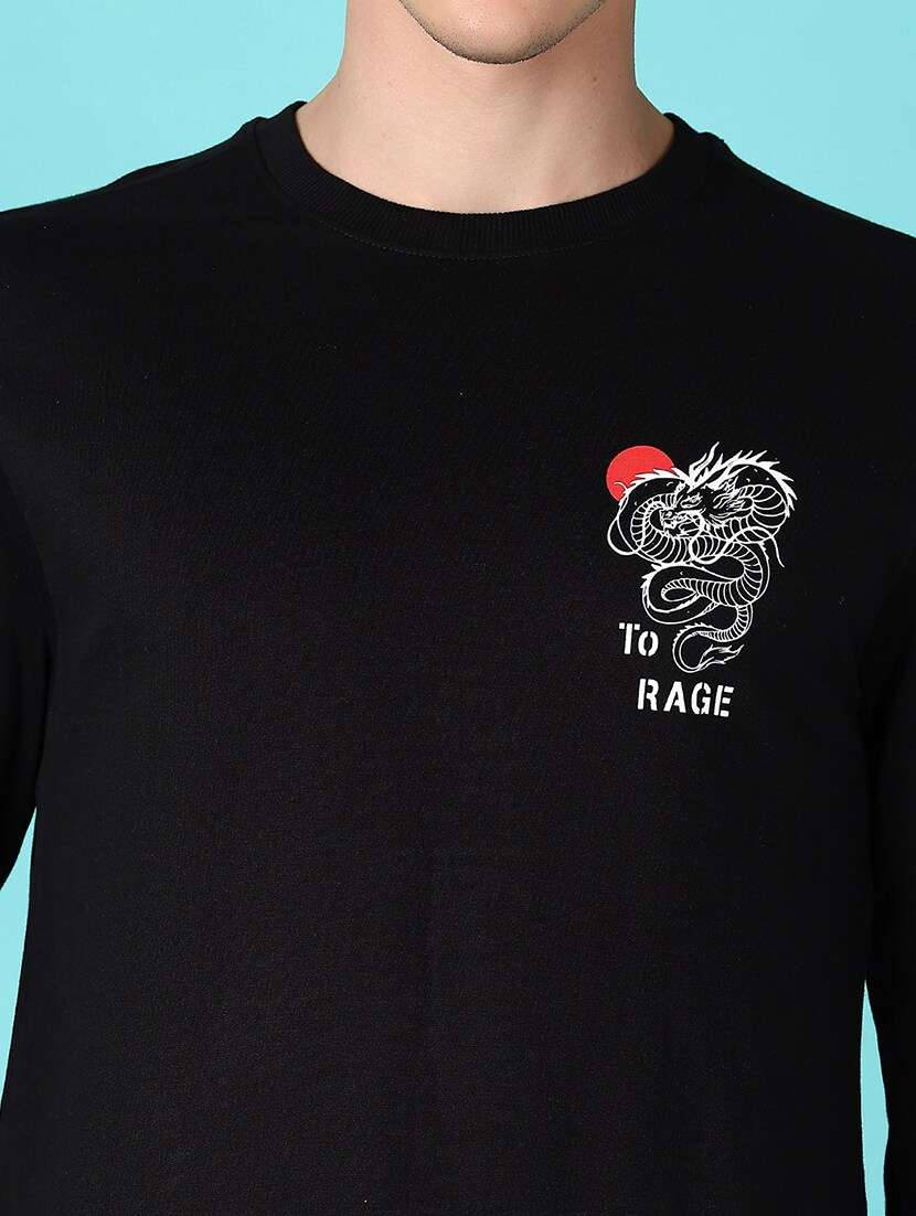 men back print long sleeve t-shirt - 21628526 -  Standard Image - 4