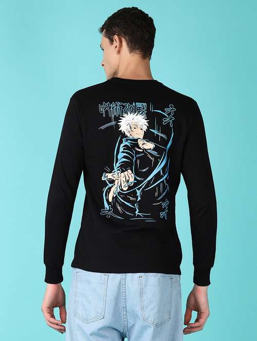 men back print long sleeve t-shirt - 21628527 - Standard Image - 0