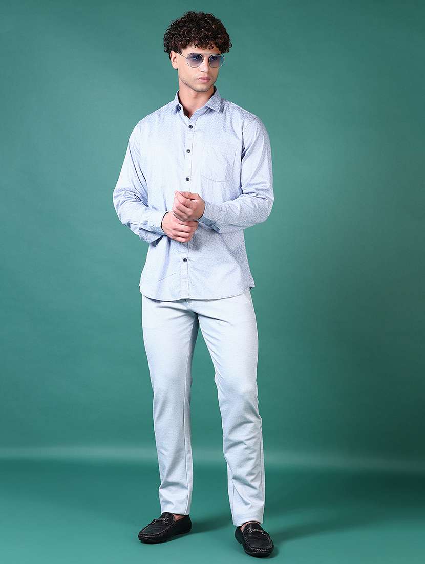 men long sleeves printed casual shirt - 21628530 -  Standard Image - 4