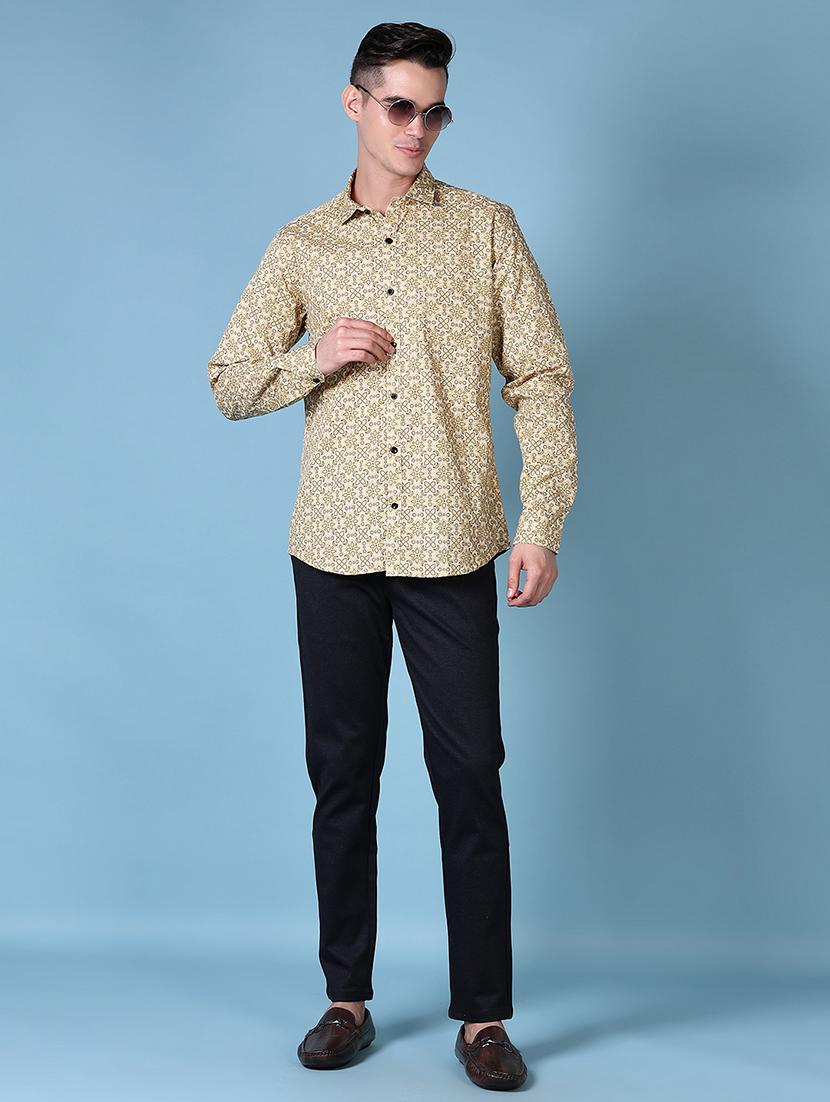 men solid flat front casual trouser - 21628646 - Standard Image - 4