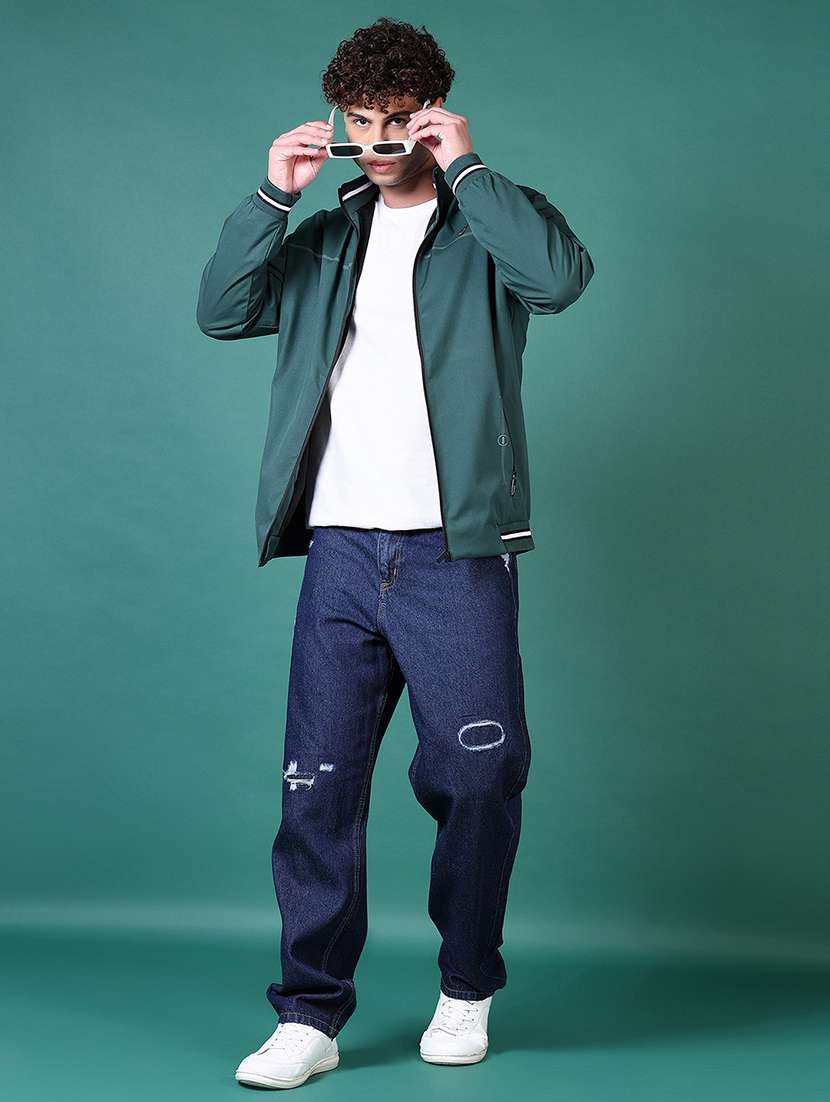 men solid long sleeve casual jacket - 21628969 -  Standard Image - 4