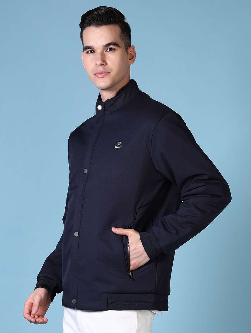 men solid long sleeve casual jacket - 21628970 -  Standard Image - 1