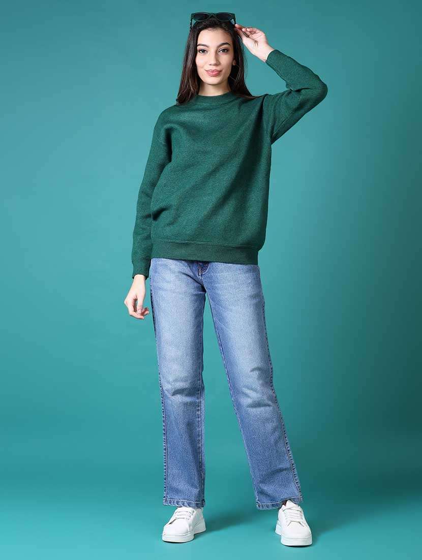 women solid long sleeves pullover - 21629008 -  Standard Image - 4