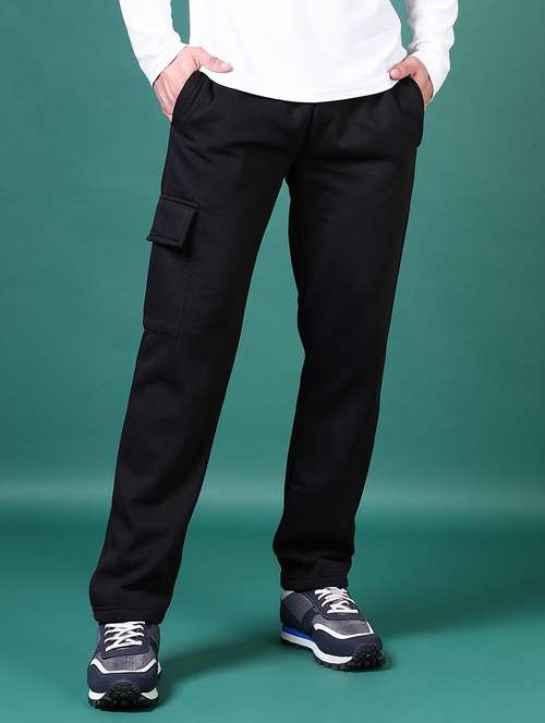men solid full length track pant - 21629113 -  Standard Image - 0