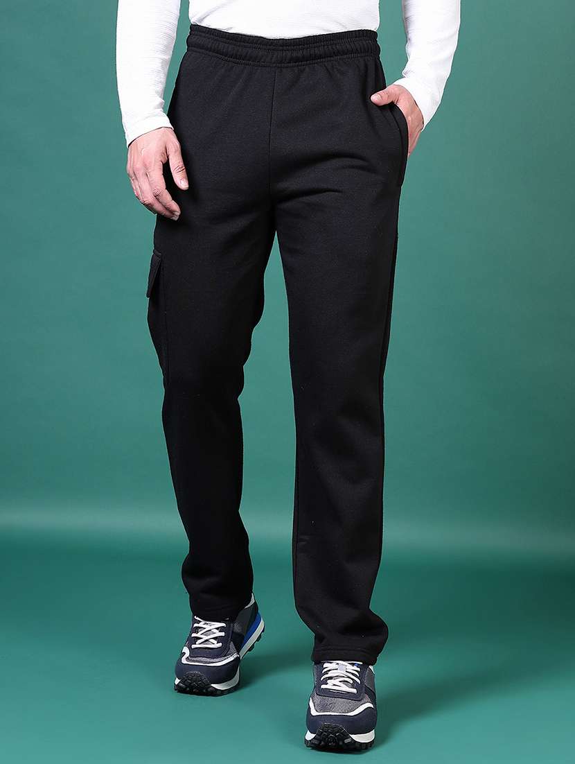 men solid full length track pant - 21629113 -  Standard Image - 1