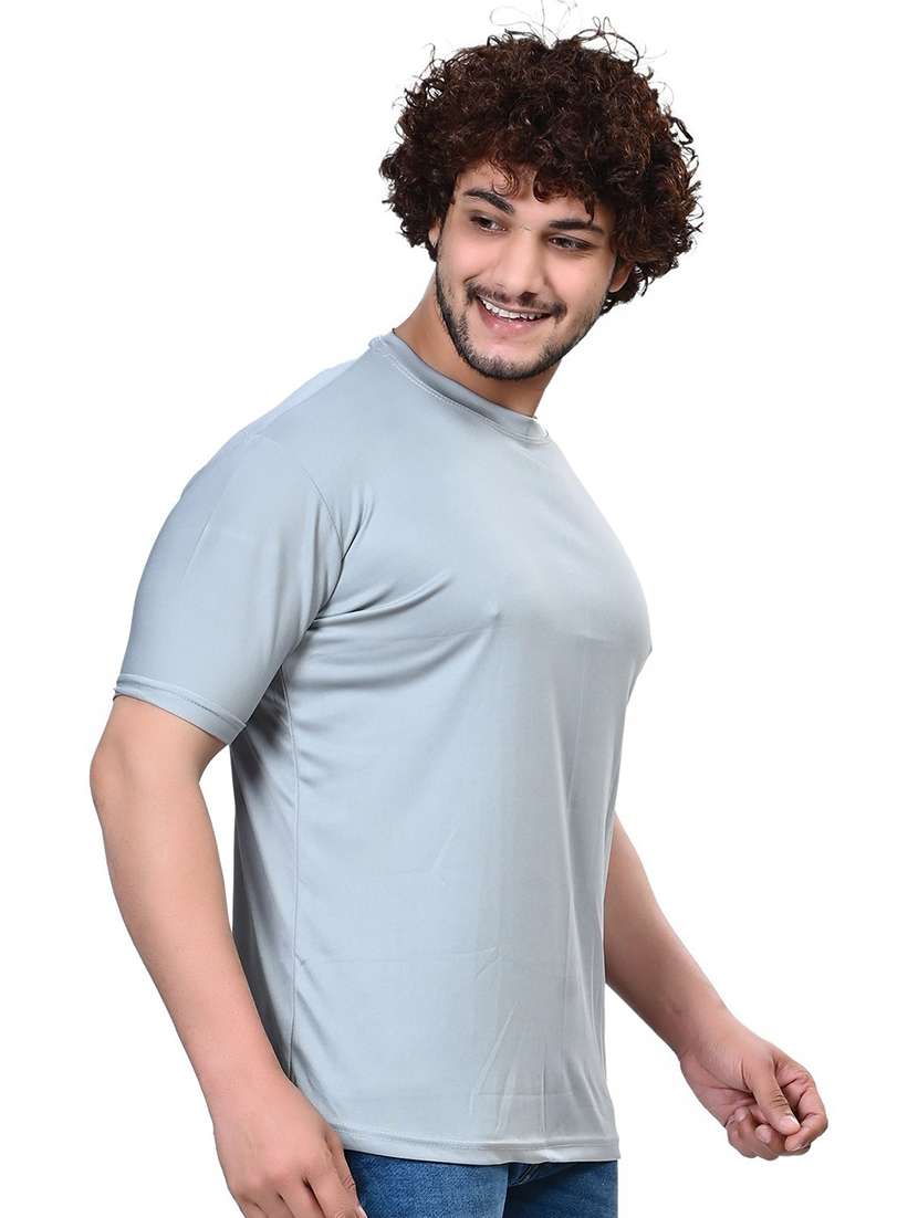 men pack of 4 solid round neck t-shirt - 21629297 -  Standard Image - 1
