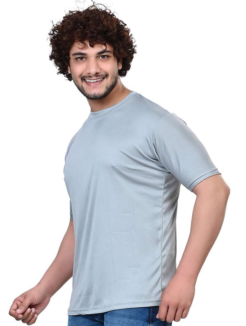 men solid round neck regular fit t-shirt - 21629336 -  Standard Image - 1