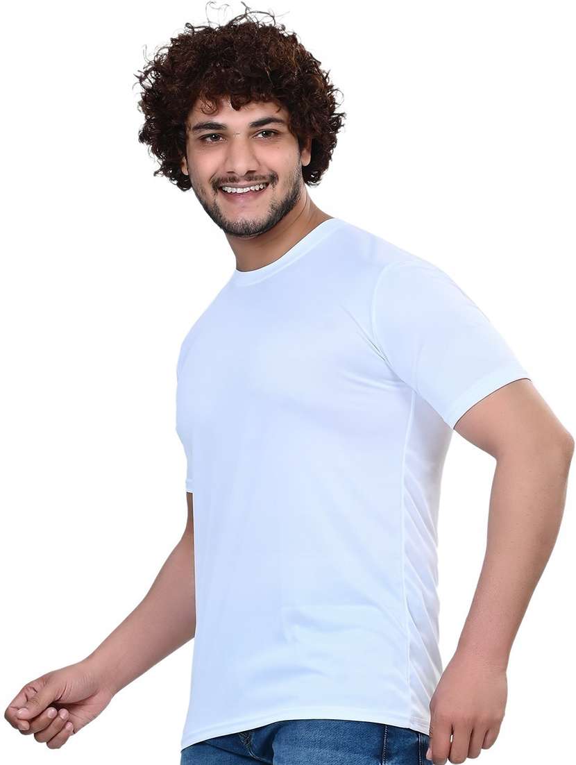 men pack of 2 solid round neck t-shirt - 21629354 -  Standard Image - 1