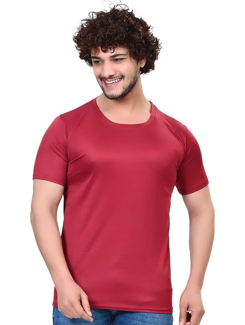 men pack of 2 solid round neck t-shirt - 21629355 -  Standard Image - 1