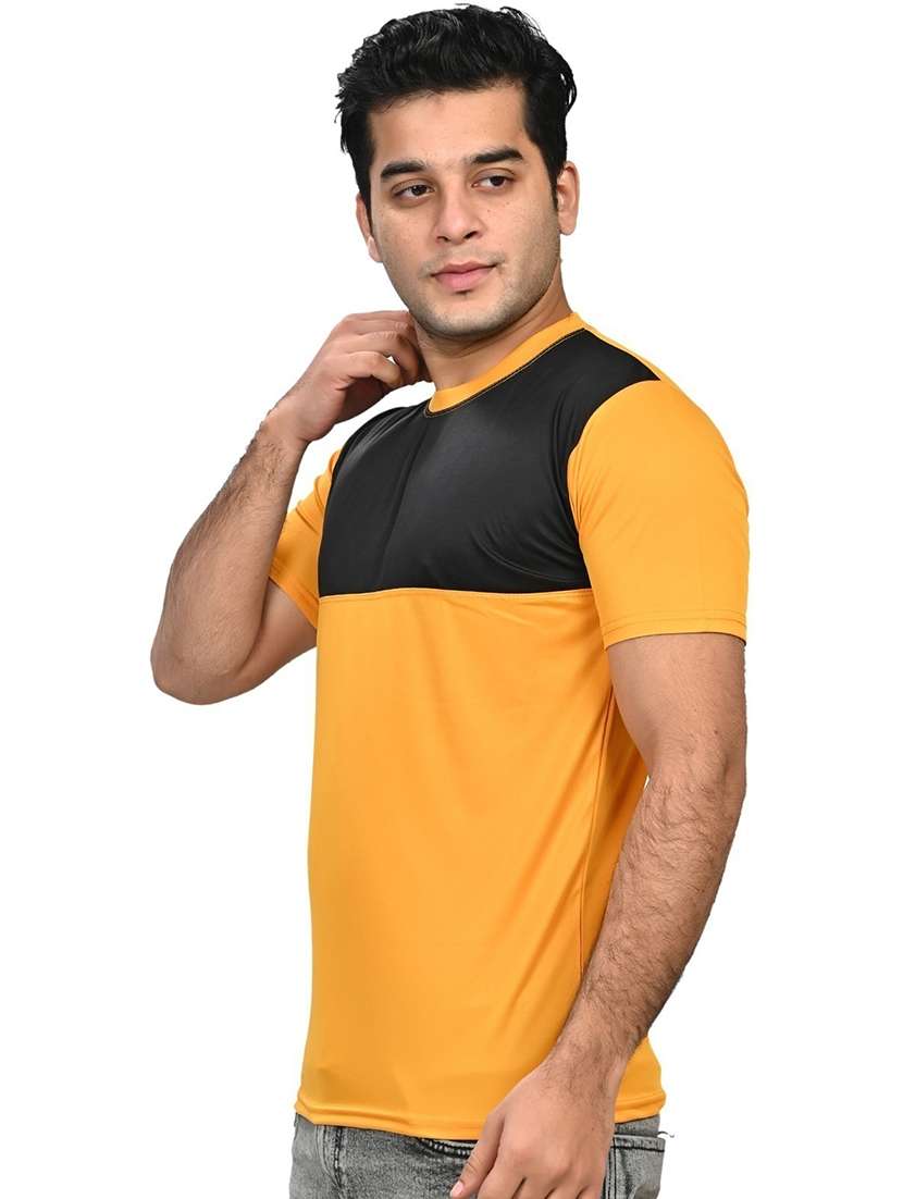 men color block  short sleeve t-shirt - 21629362 -  Standard Image - 1