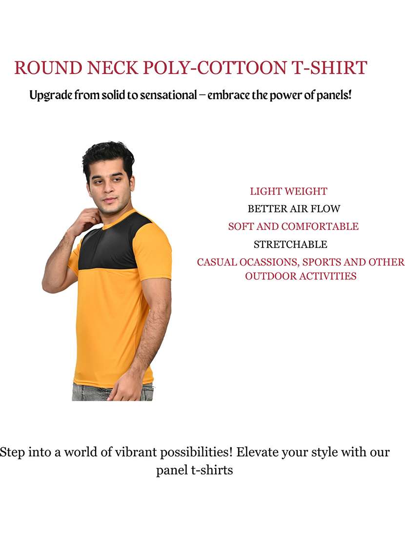 men color block  short sleeve t-shirt - 21629362 -  Standard Image - 4