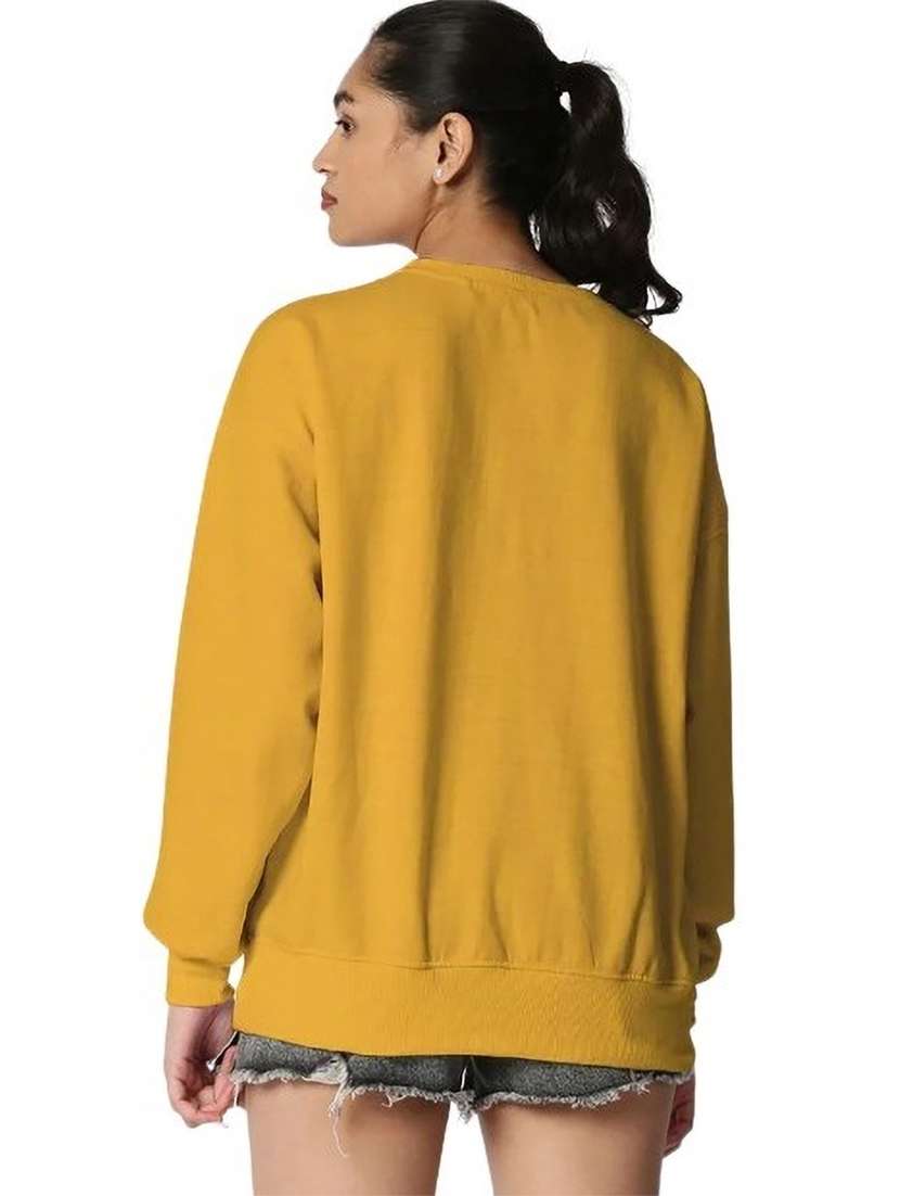 women chest printed oversized long sleeve sweatshirt - 21629432 -  Standard Image - 1