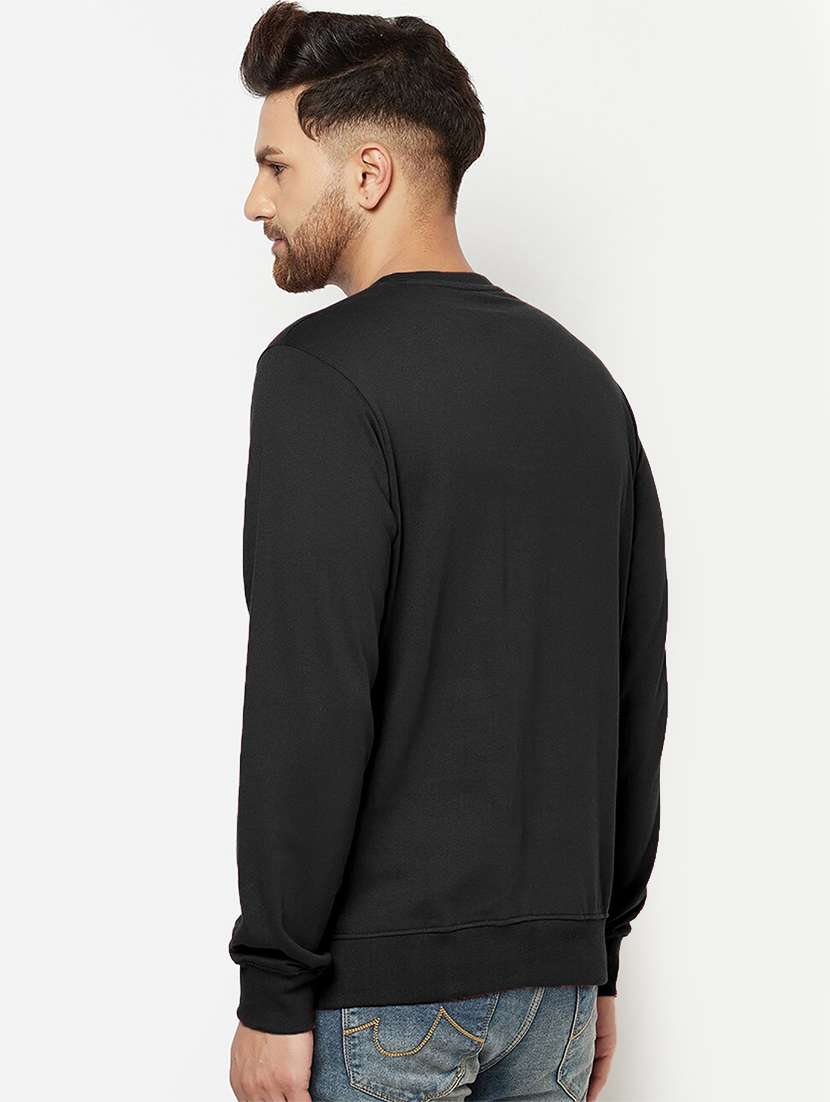 men round neck plain long sleeve sweatshirt - 21629459 -  Standard Image - 1