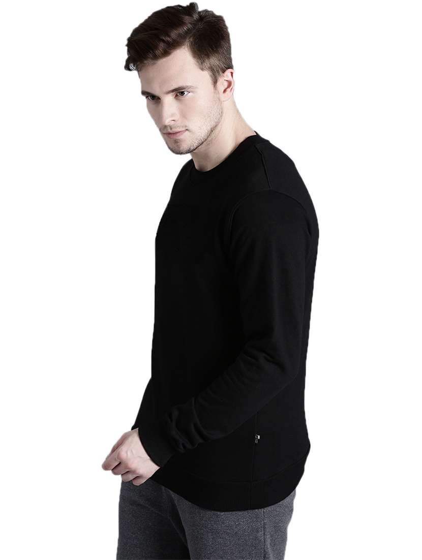 men round neck plain long sleeve sweatshirt - 21629460 -  Standard Image - 1
