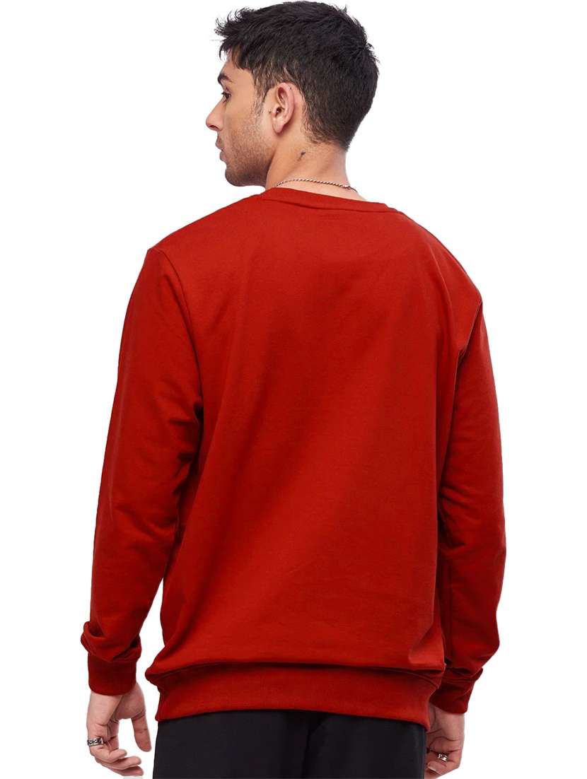 men round neck plain long sleeve sweatshirt - 21629471 -  Standard Image - 1