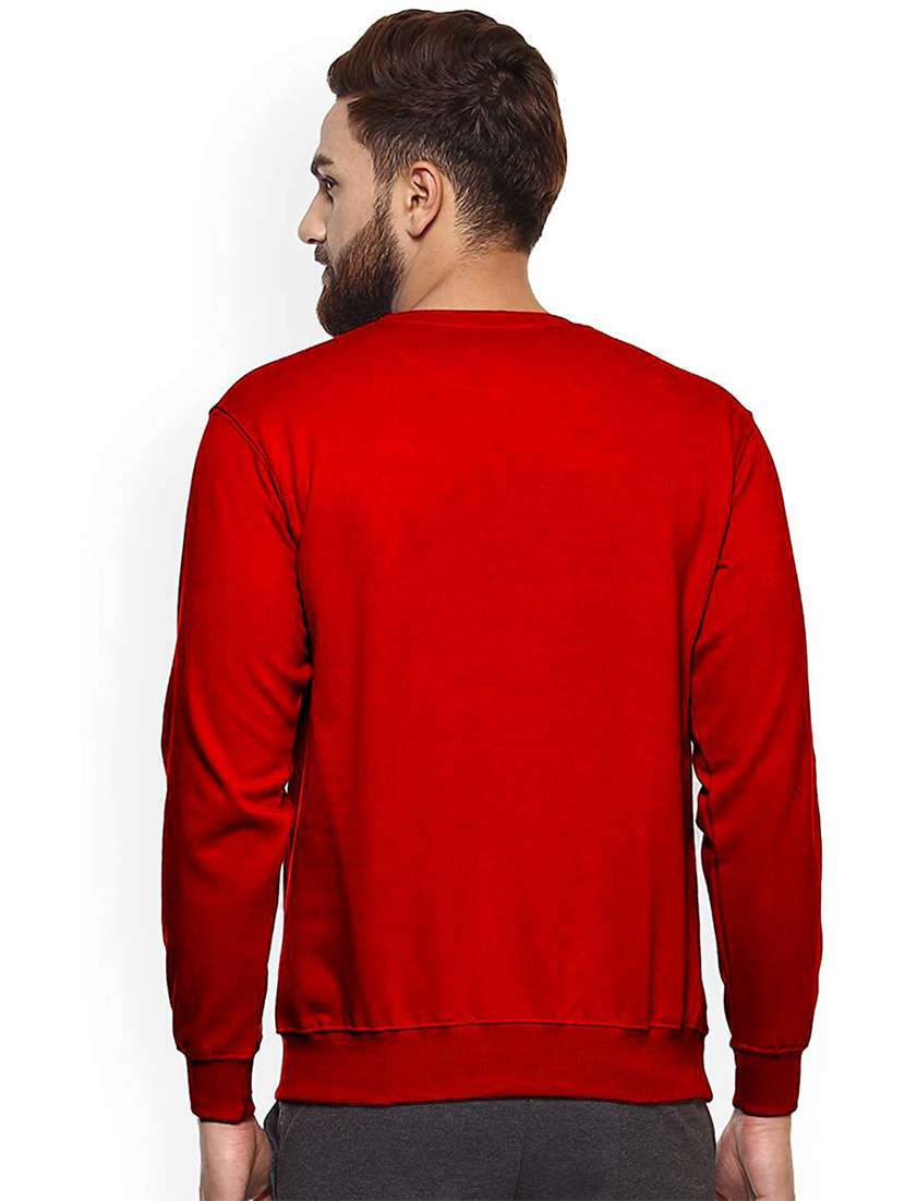 men round neck plain long sleeve sweatshirt - 21629472 -  Standard Image - 1