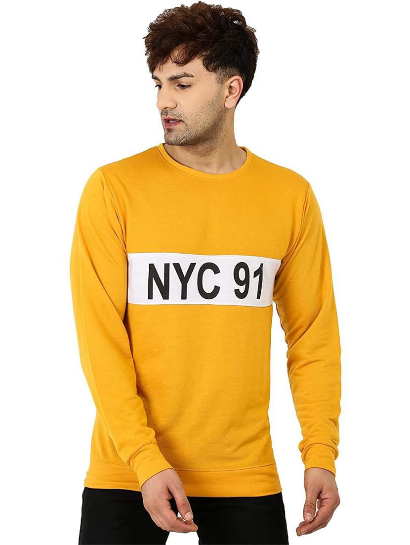 men round neck printed long sleeve sweatshirt - 21629477 -  Standard Image - 1