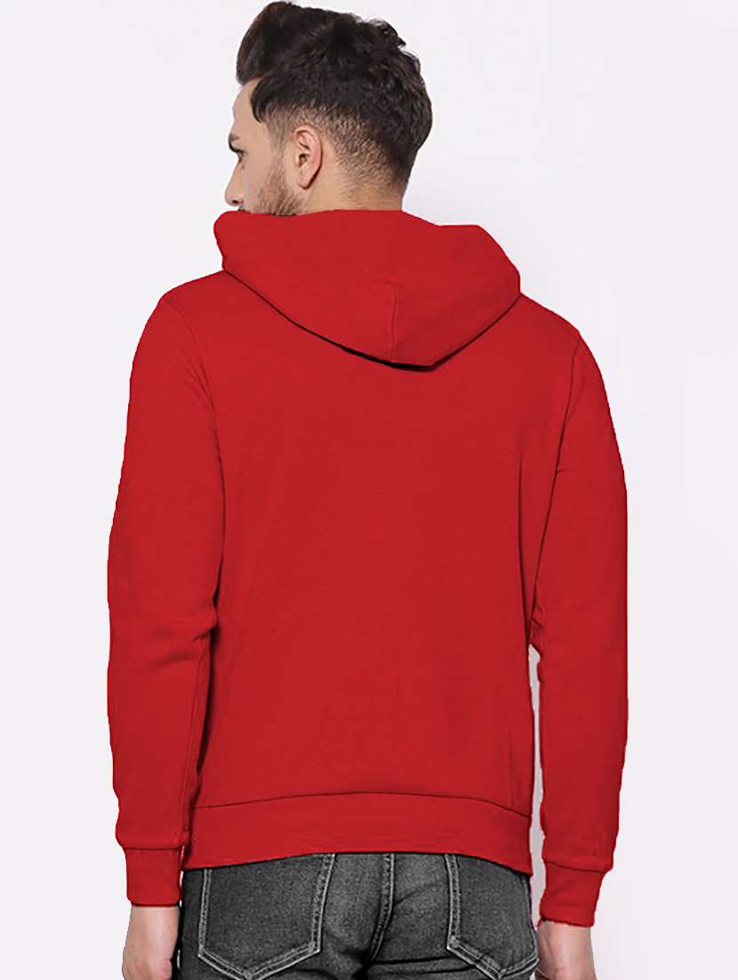 men hood neck printed long sleeve sweatshirt - 21629490 -  Standard Image - 1