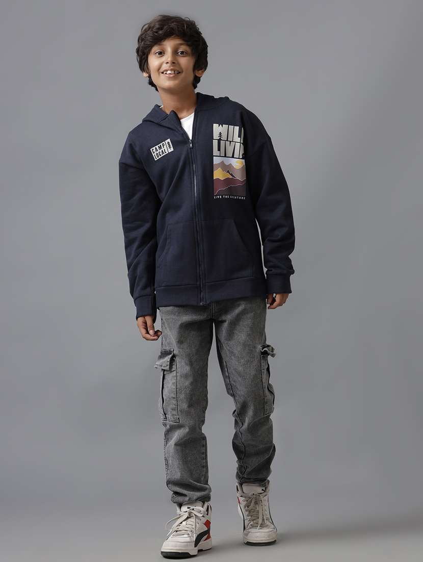 boys placement print hooded sweatshirt - 21629891 - Standard Image - 4