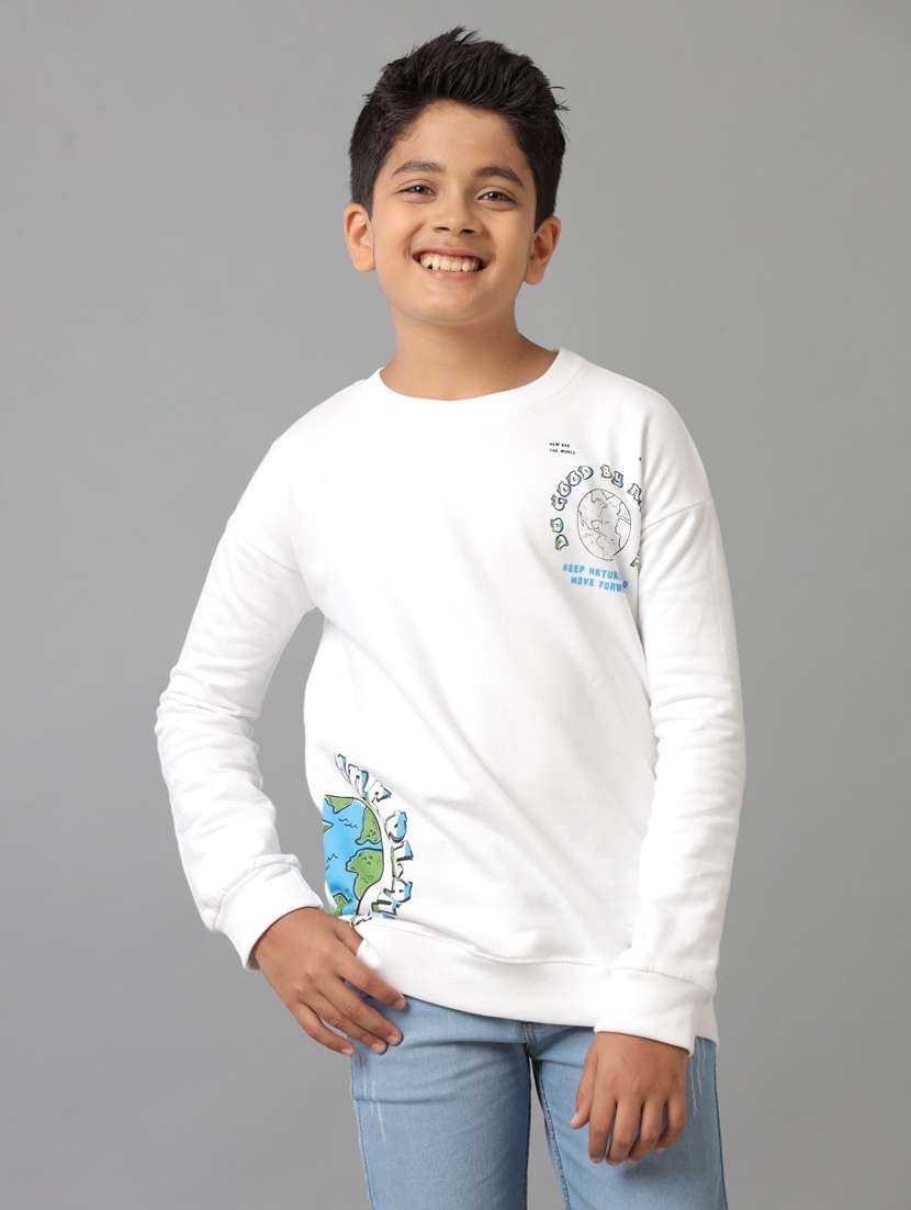 boys placement print long sleeve sweatshirt