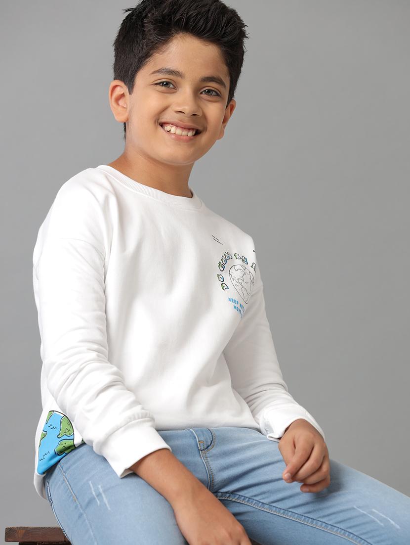 boys placement print long sleeve sweatshirt - 21629892 - Standard Image - 1