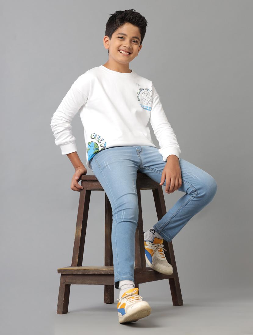 boys placement print long sleeve sweatshirt - 21629892 - Standard Image - 4