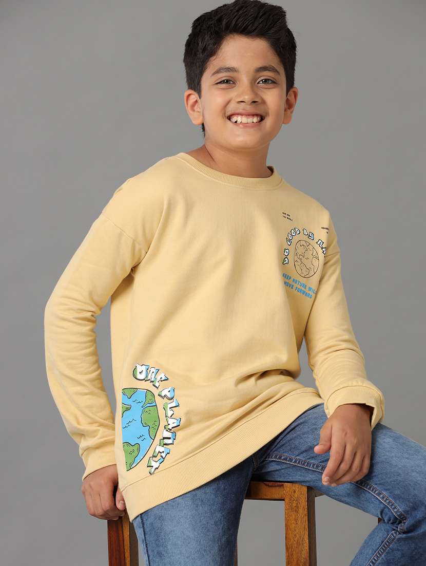 boys placement print hooded sweatshirt - 21629893 - Standard Image - 1