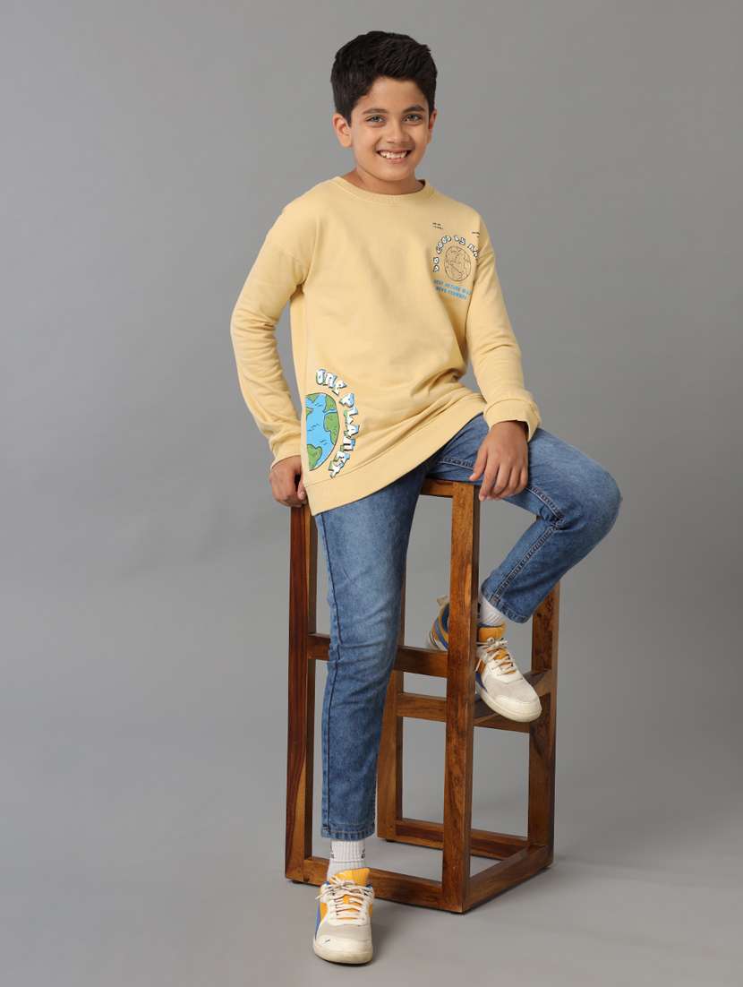 boys placement print hooded sweatshirt - 21629893 - Standard Image - 4