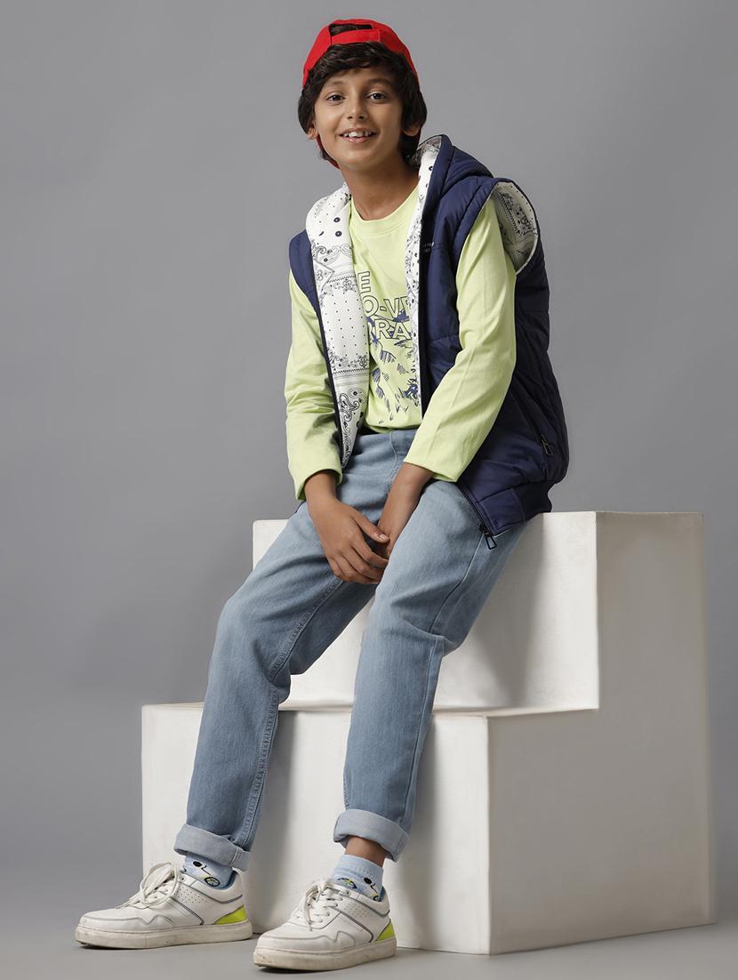 boys printed hooded sleeveless jacket - 21629920 - Standard Image - 4