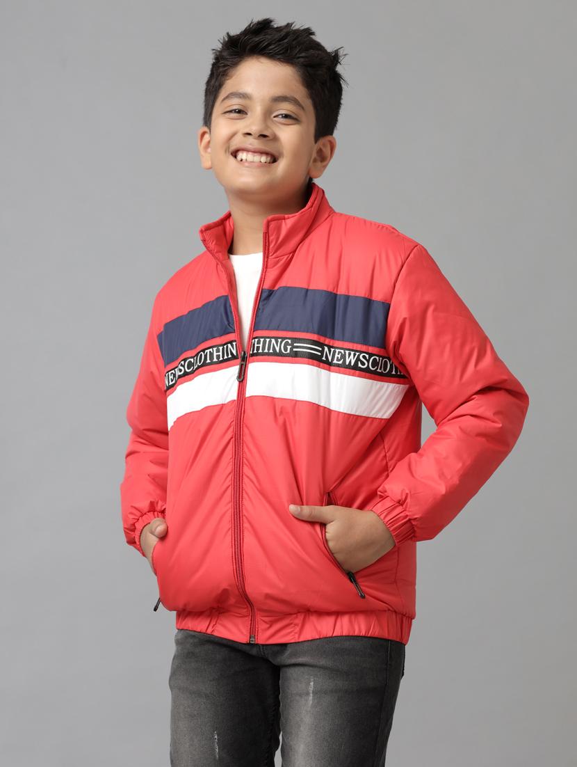 boys color block long sleeve jacket - 21629922 - Standard Image - 1