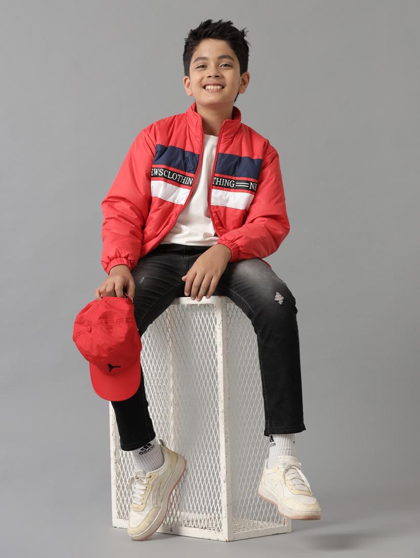 boys color block long sleeve jacket - 21629922 - Standard Image - 4